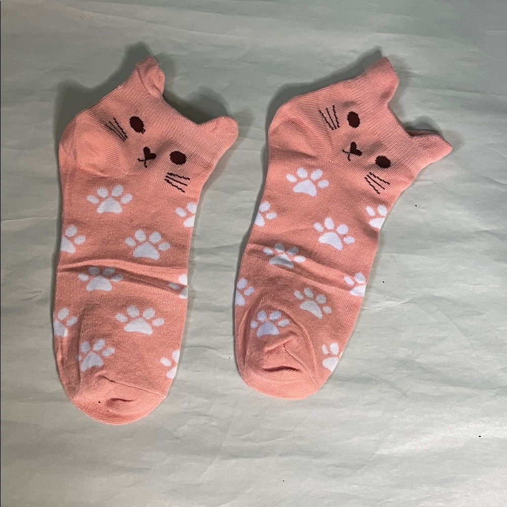Womens Cat Paw Print Socks NWT - Picture 8 of 9